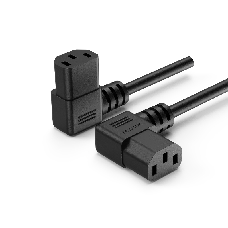 EU/เกาหลีสามรู IEC C13 Connector T-รูปชายสายไฟ
